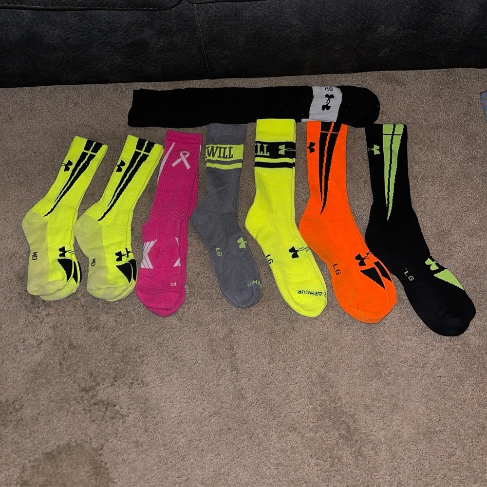 Lot of under armor socks.